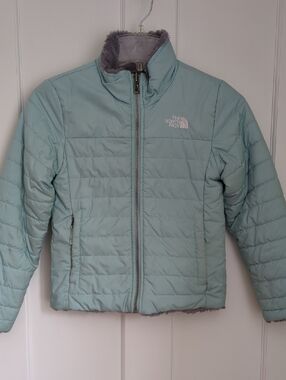 Girl's Small (7/8) Reversible North Face Mossbud Swirl Jacket